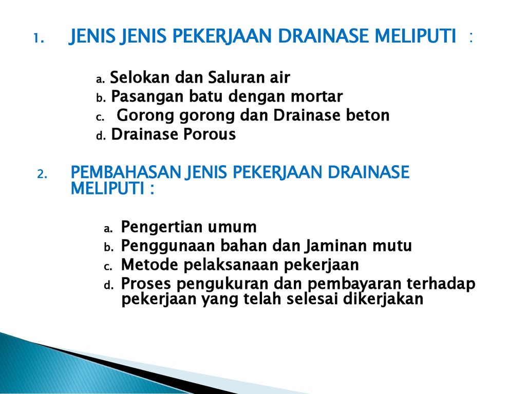 Bahan Drainase Porous Atau Penyaring Filter